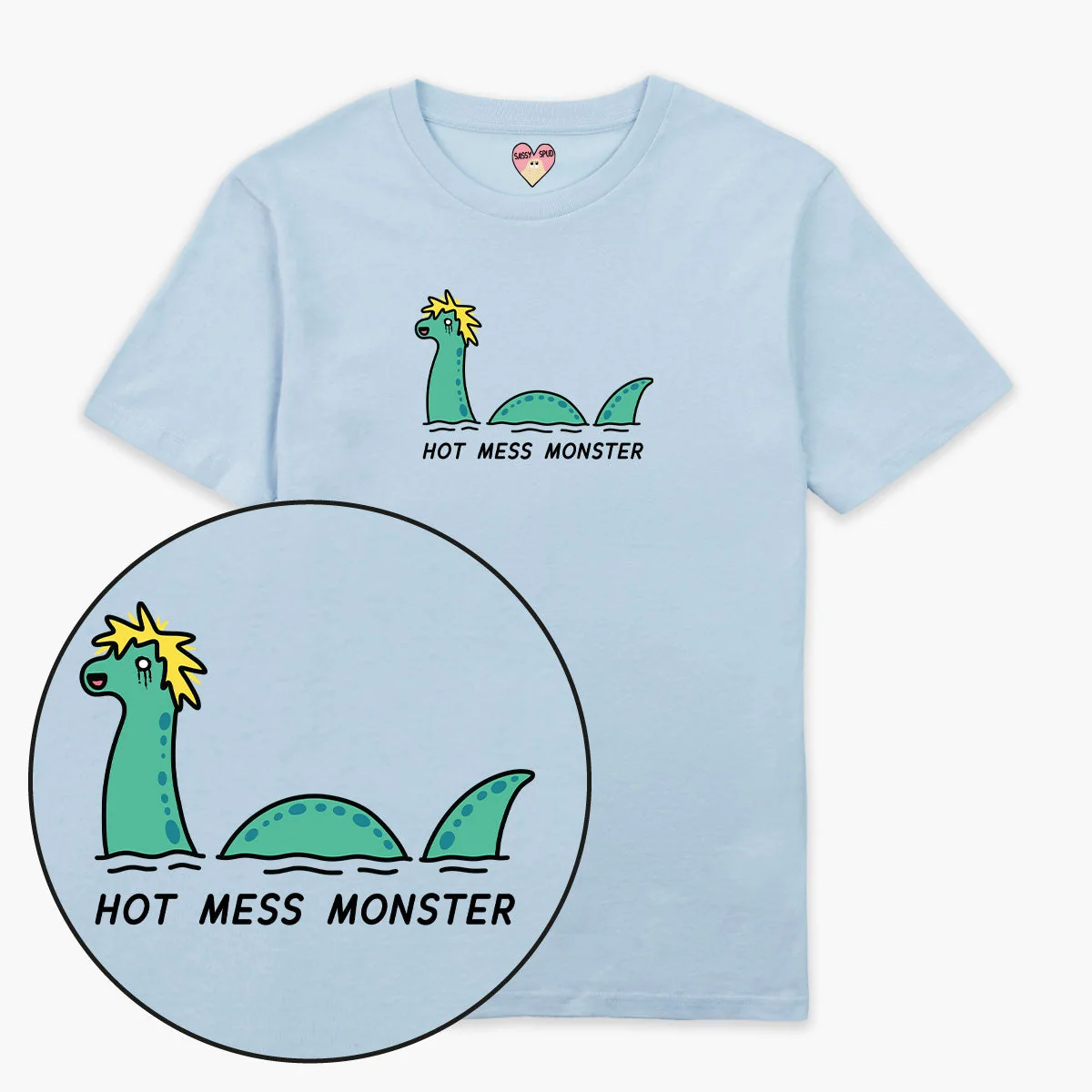 Sassy Spud Unisex Organic Cotton Monster Print T-Shirt
