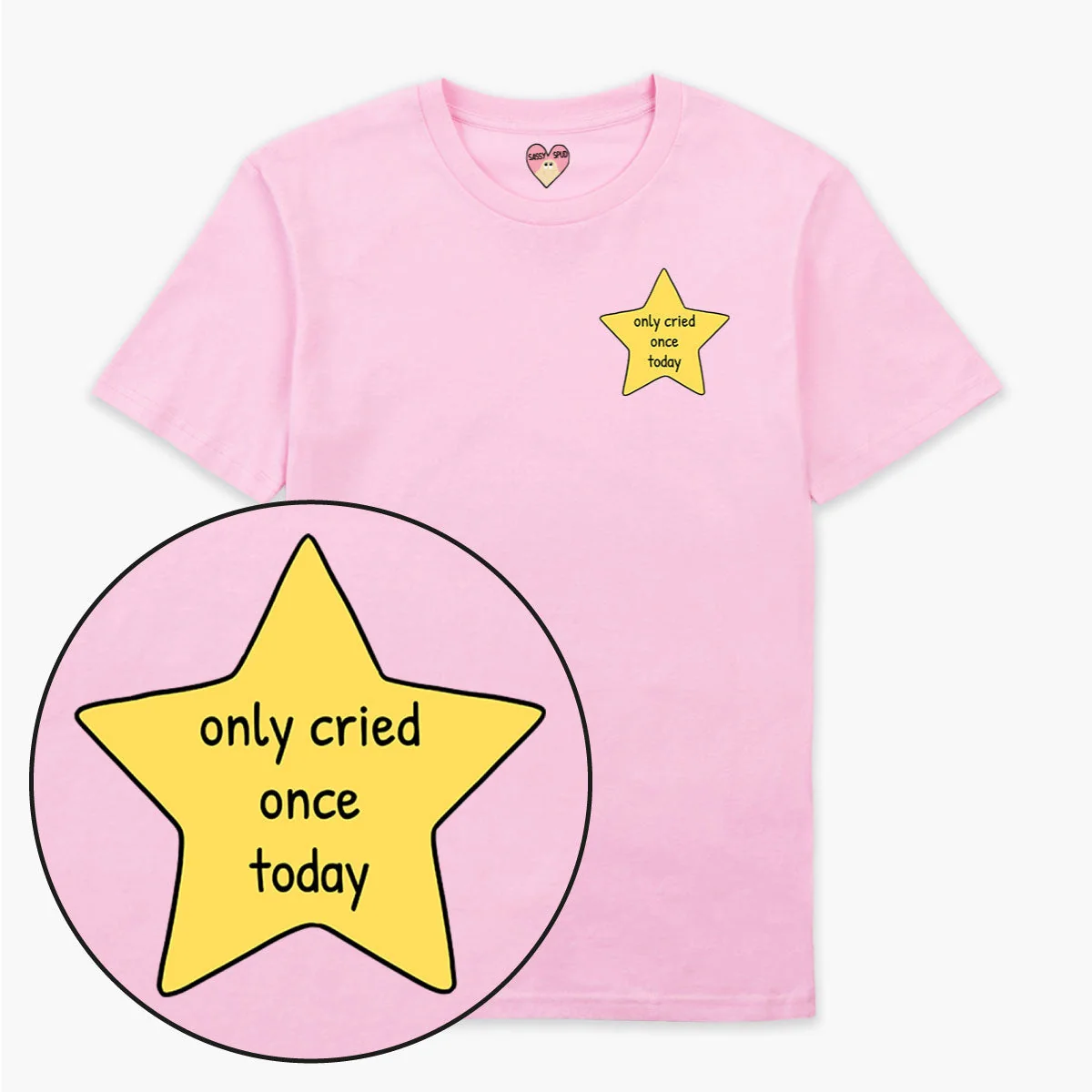 Gold Star Unisex Organic Cotton T-Shirt - Unique Sassy Spud Design