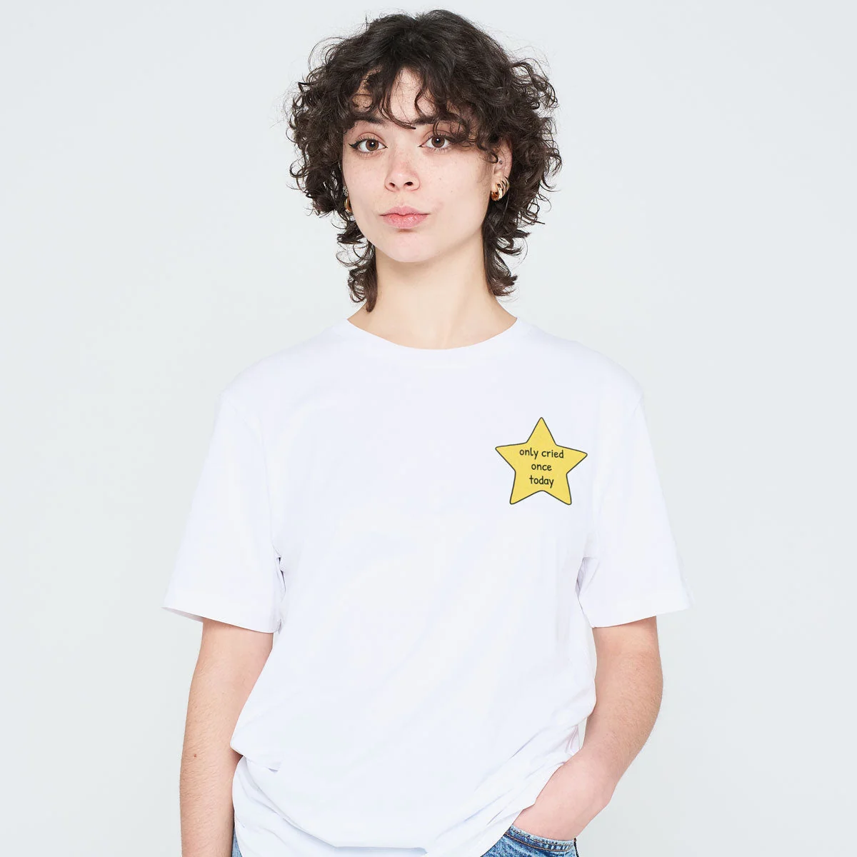 Gold Star Unisex Organic Cotton T-Shirt - Unique Sassy Spud Design