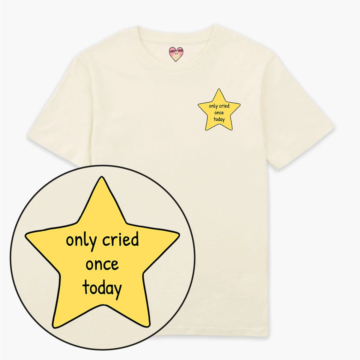 Gold Star Unisex Organic Cotton T-Shirt - Unique Sassy Spud Design