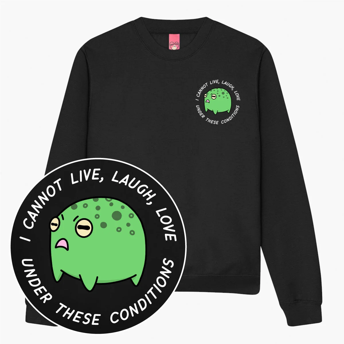 Cute Frog Print Sweatshirt for Unisex