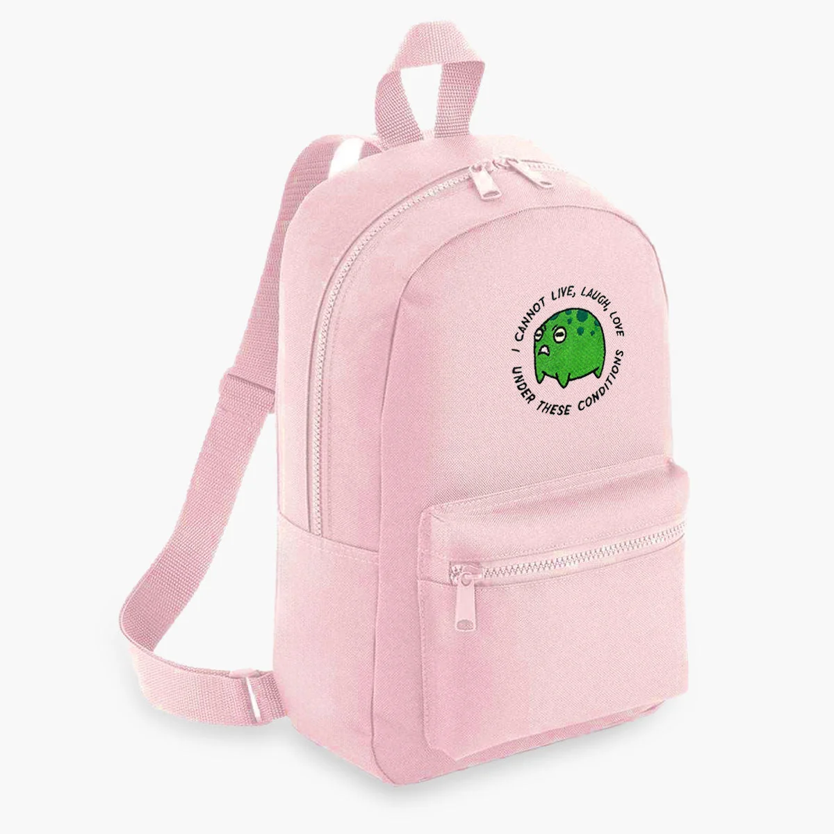 Sassy Frog Embroidered Mini Backpack