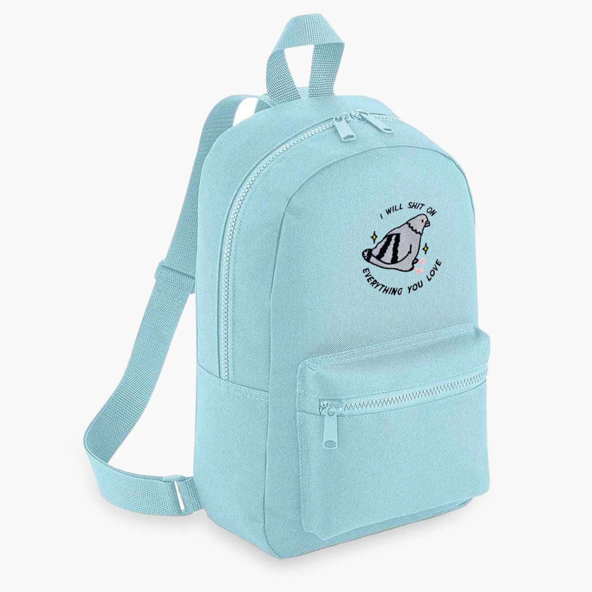 Sassy Embroidered Mini Backpack - Durable Vegan Bag