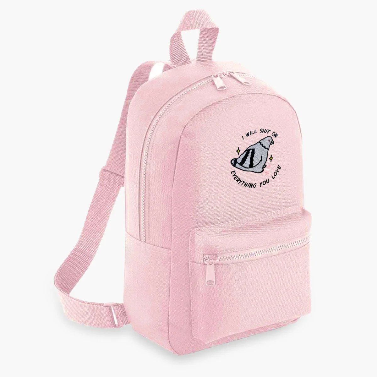 Sassy Embroidered Mini Backpack - Durable Vegan Bag
