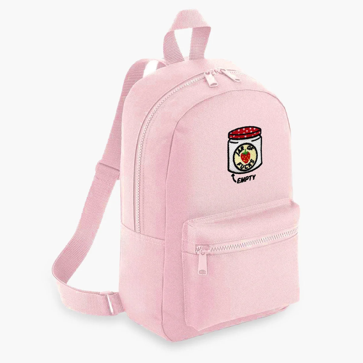 Embroidered Mini Backpack - Durable Vegan Sassy Style