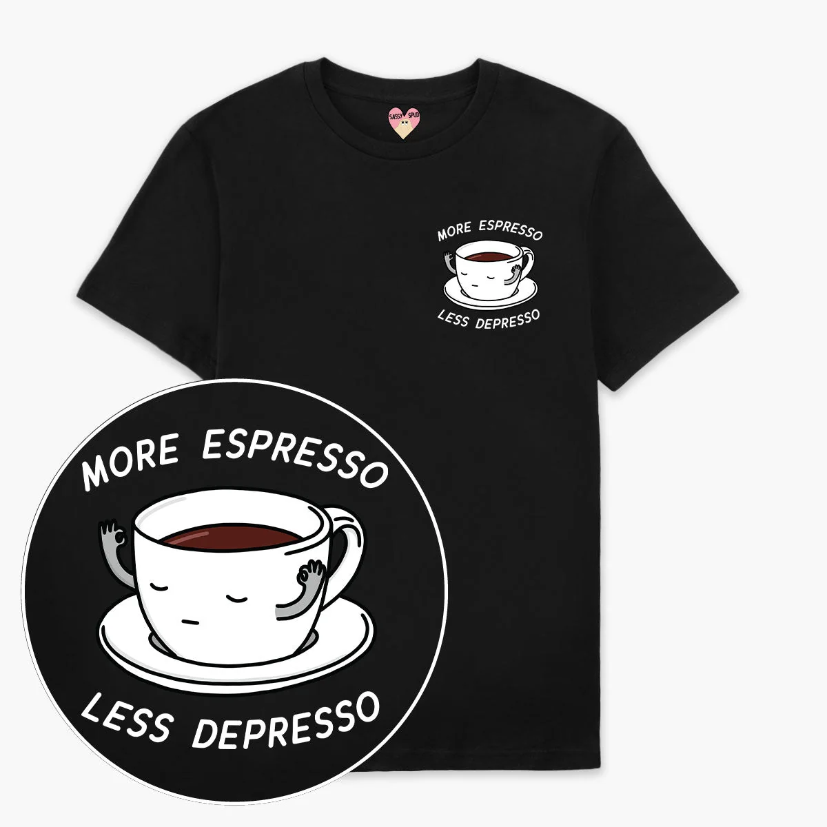 Organic Cotton More Espresso Less Depresso Unisex T-Shirt