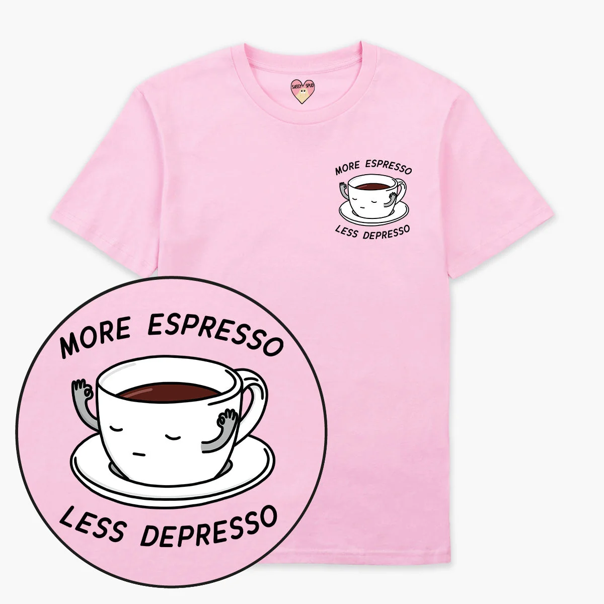 Organic Cotton More Espresso Less Depresso Unisex T-Shirt
