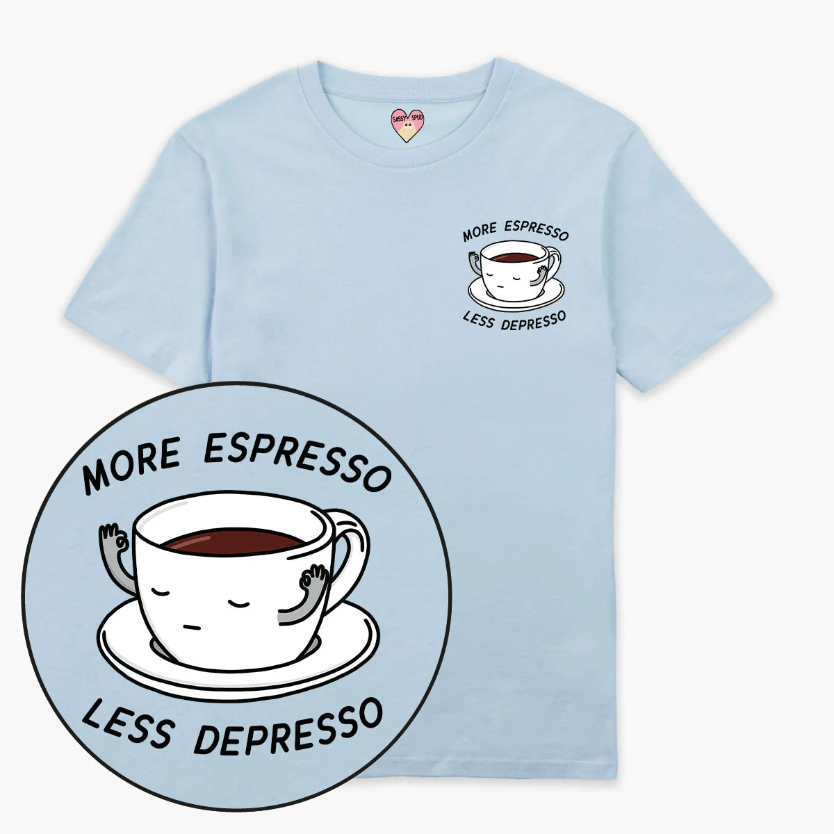 Organic Cotton More Espresso Less Depresso Unisex T-Shirt
