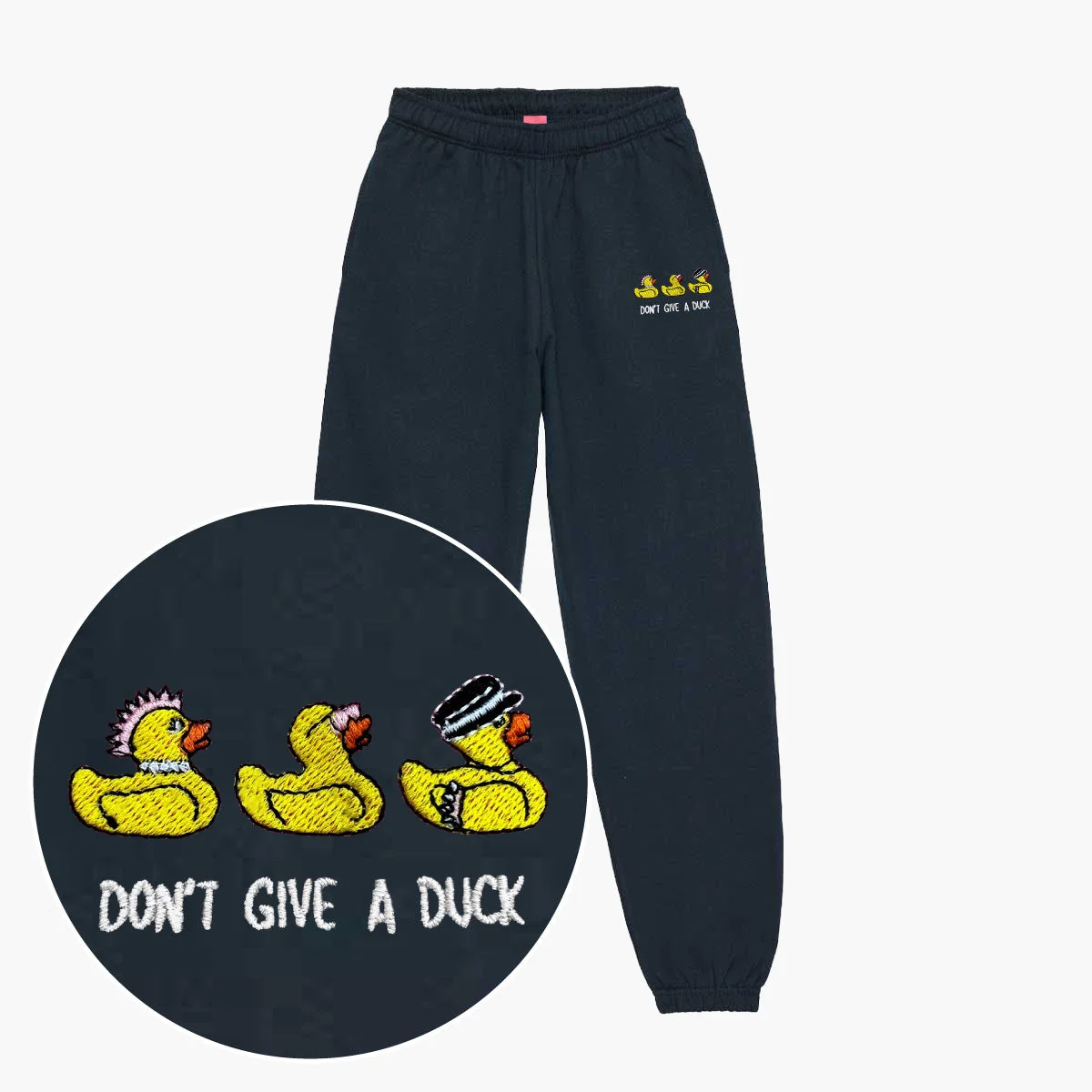 Embroidered Rubber Duck Joggers | Cozy Unisex Fit