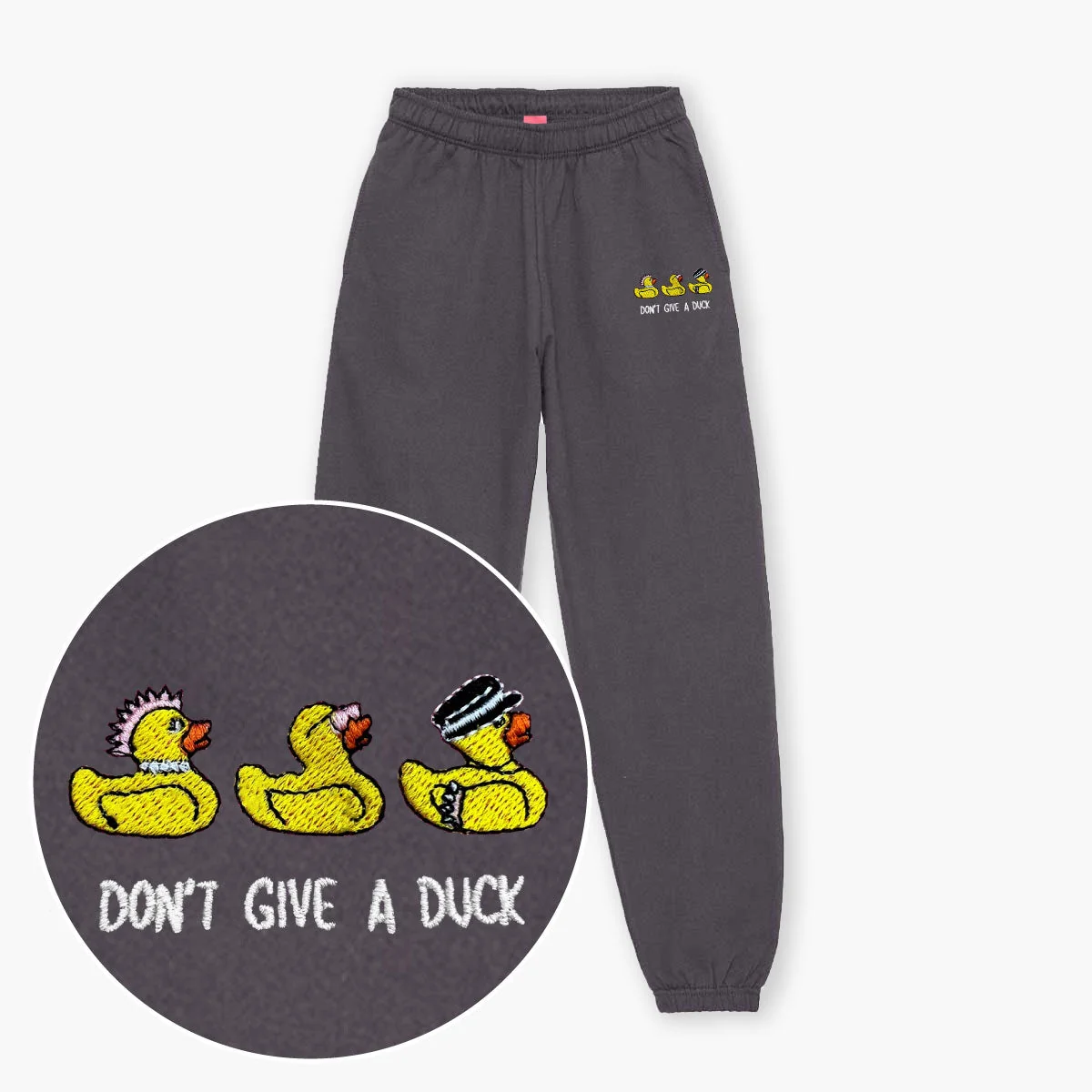 Embroidered Rubber Duck Joggers | Cozy Unisex Fit