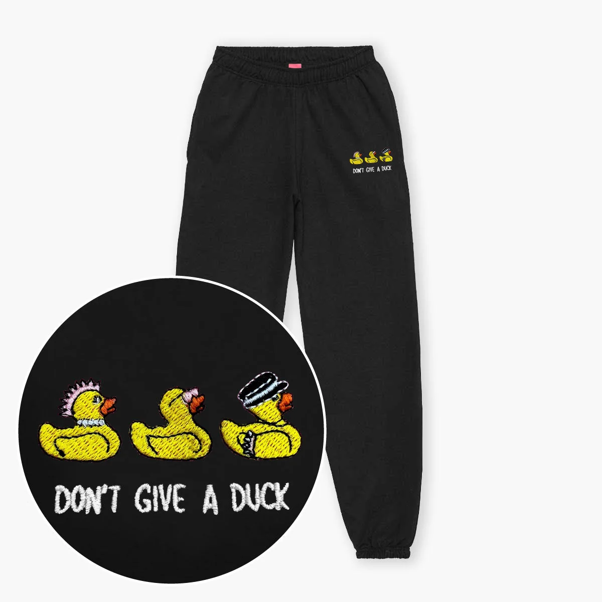 Embroidered Rubber Duck Joggers | Cozy Unisex Fit