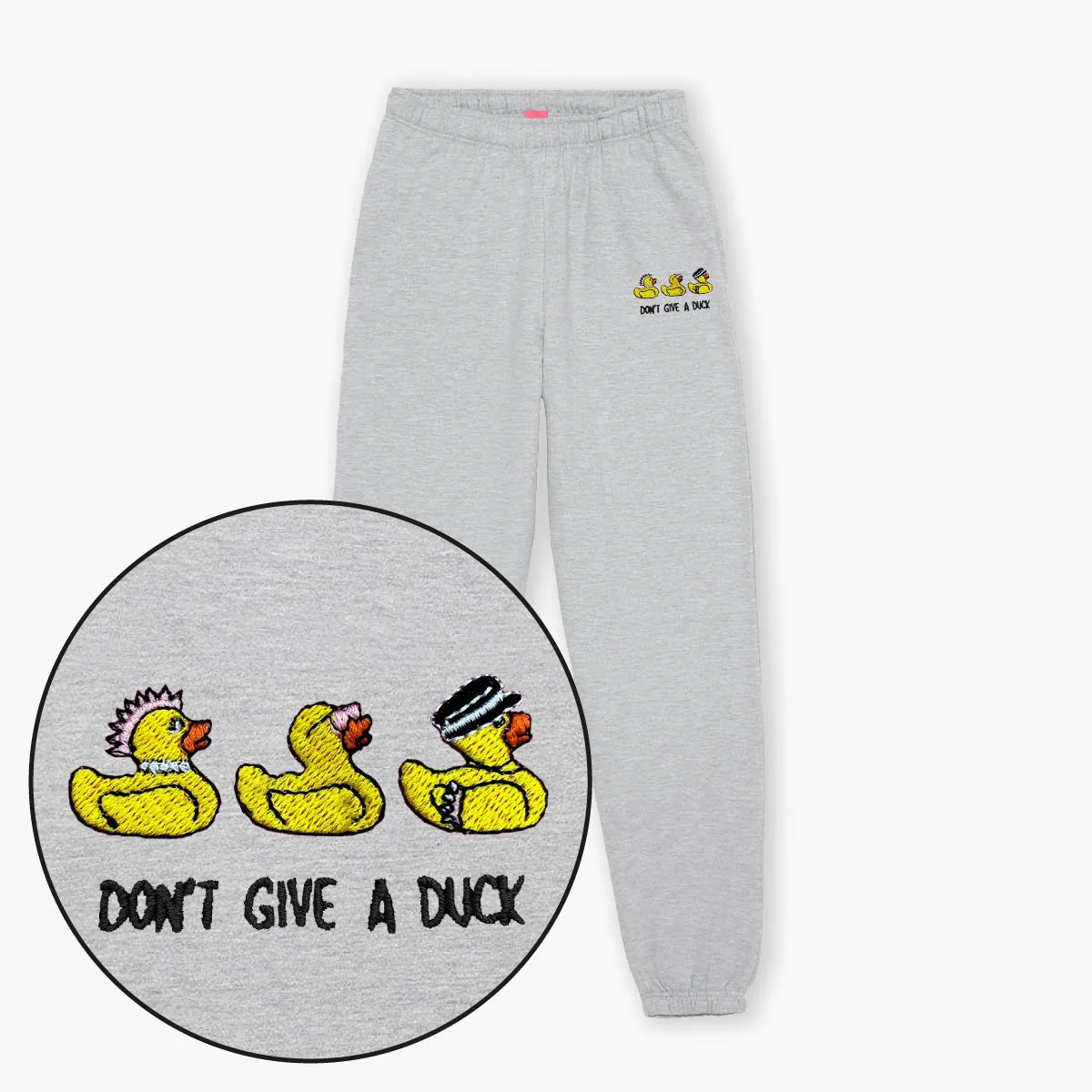 Embroidered Rubber Duck Joggers | Cozy Unisex Fit