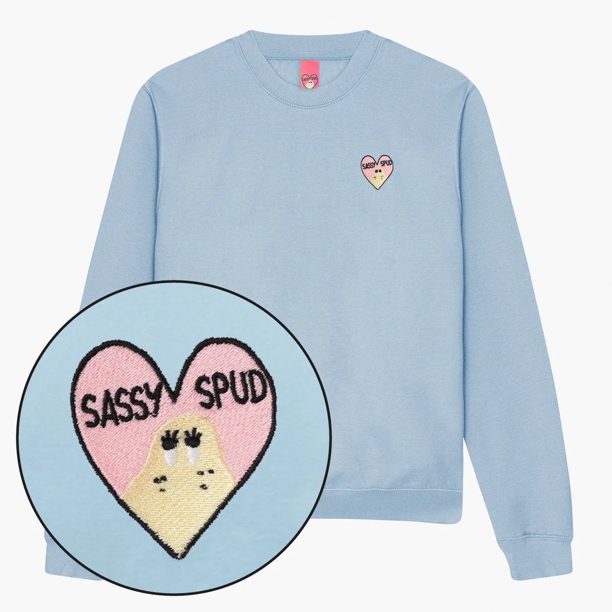 Embroidered Unisex Sweatshirt - Eco-Friendly & Cosy