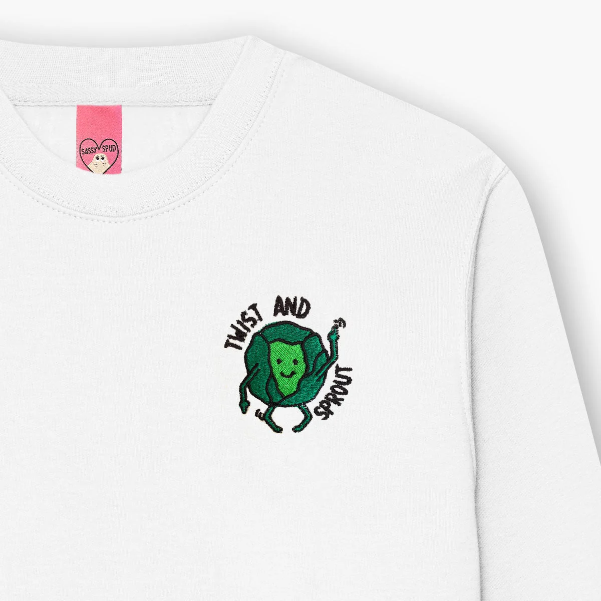 Embroidered Unisex Sweatshirt with Cute Detailing