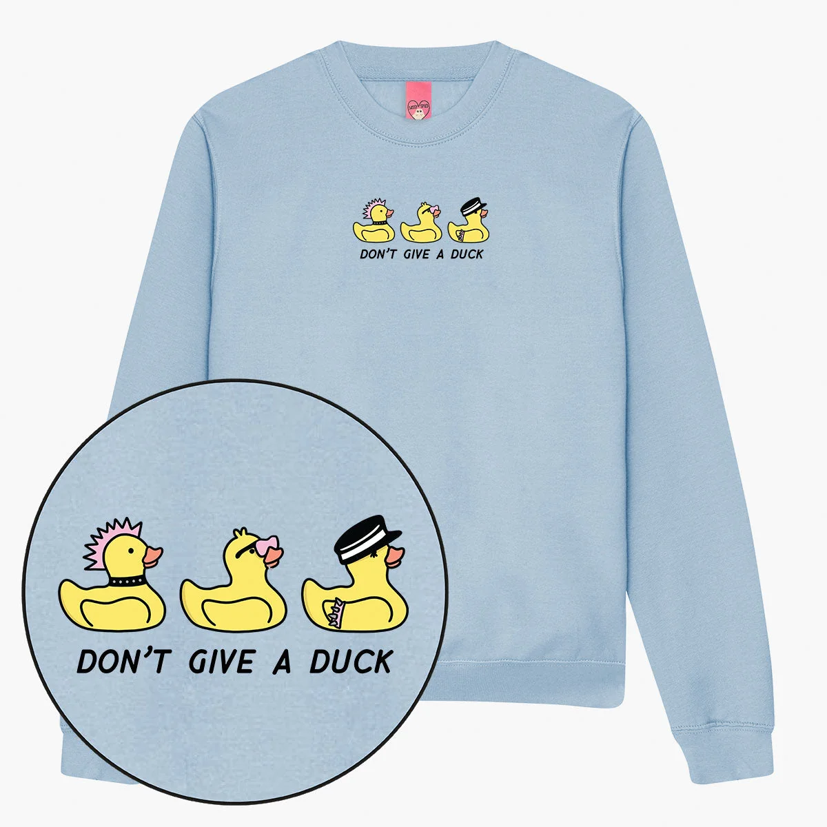 Duck Print Sweatshirt - Unisex Cute Printed Jumper