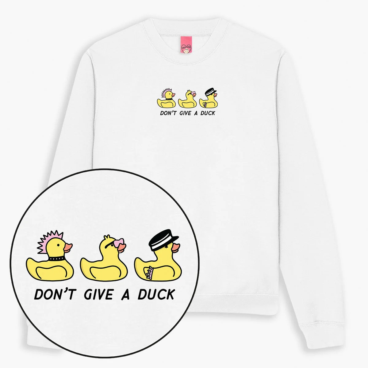 Duck Print Sweatshirt - Unisex Cute Printed Jumper