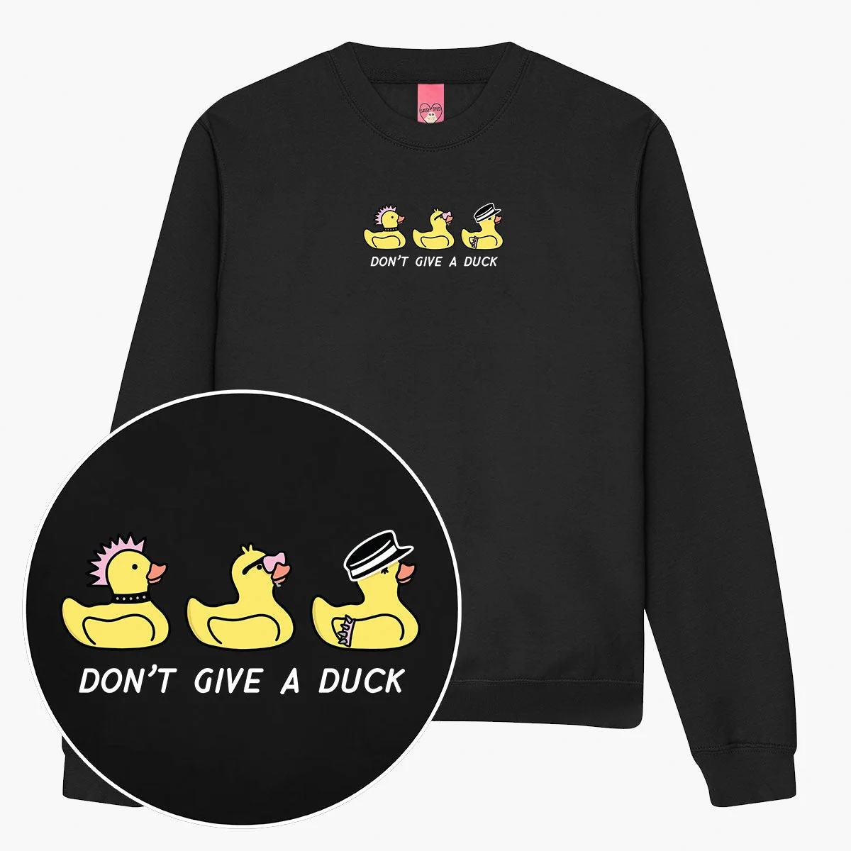 Duck Print Sweatshirt - Unisex Cute Printed Jumper