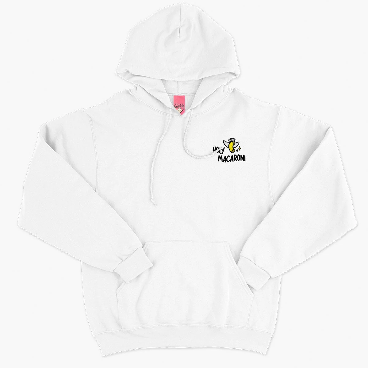 Embroidered Unisex Cosy Hoodie in Sky Blue and White