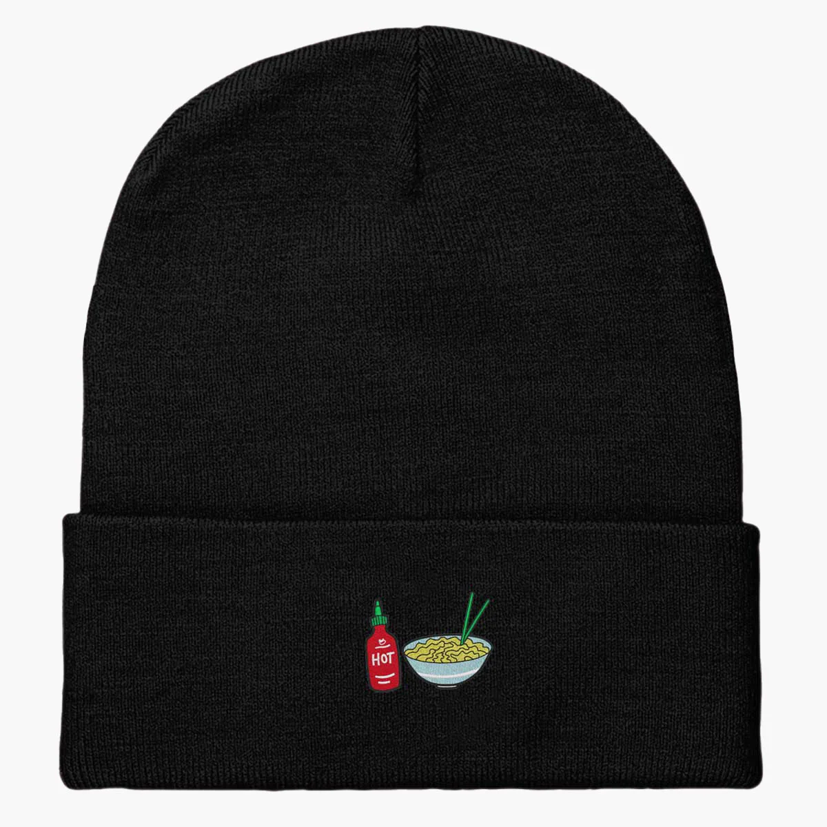 Embroidered Beanie - Premium Embroidery Detail, Stylish Winter Hat