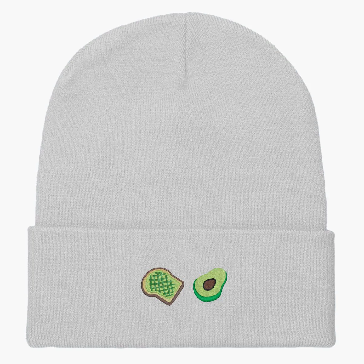 Embroidered Avocado Toast Beanie - Premium Quality Winter Hat