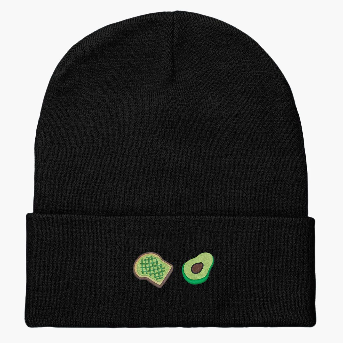 Embroidered Avocado Toast Beanie - Premium Quality Winter Hat