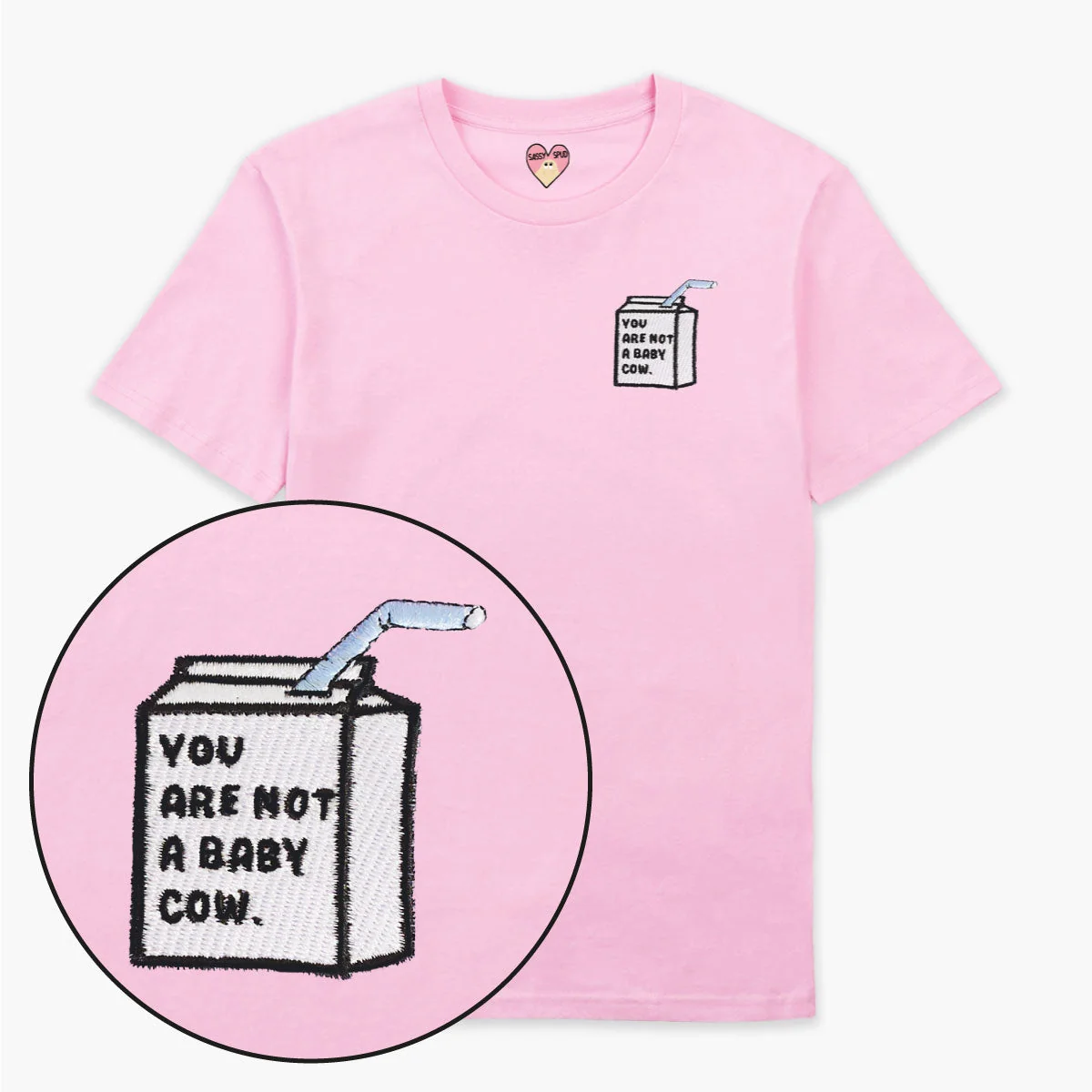 Embroidered Organic Cotton Unisex T-Shirt for Babies