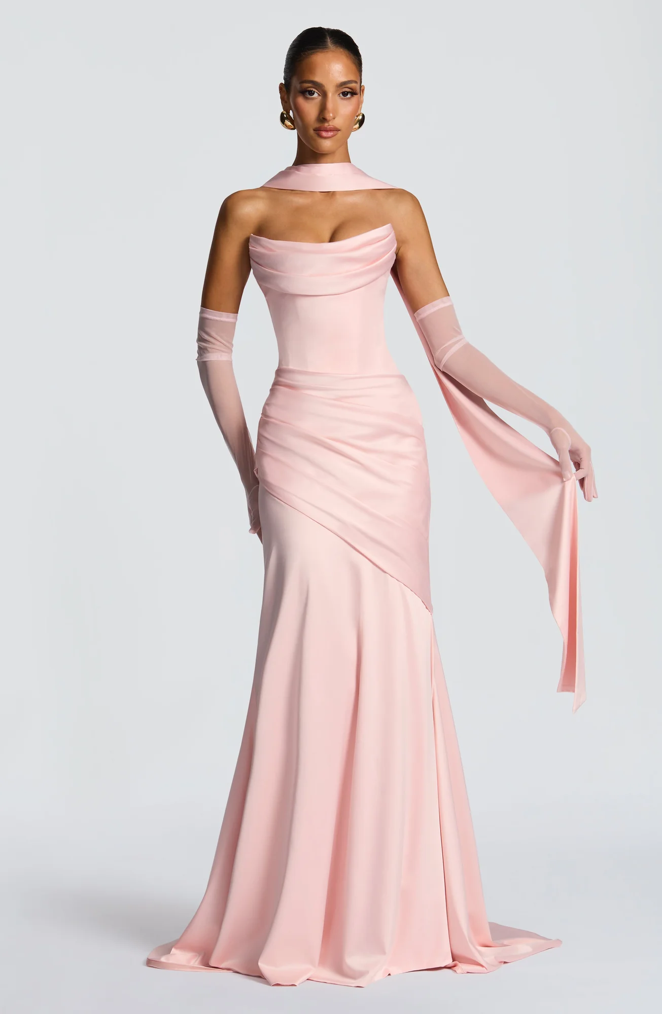 Blush Maxi Dress - Elegant Formal Gown
