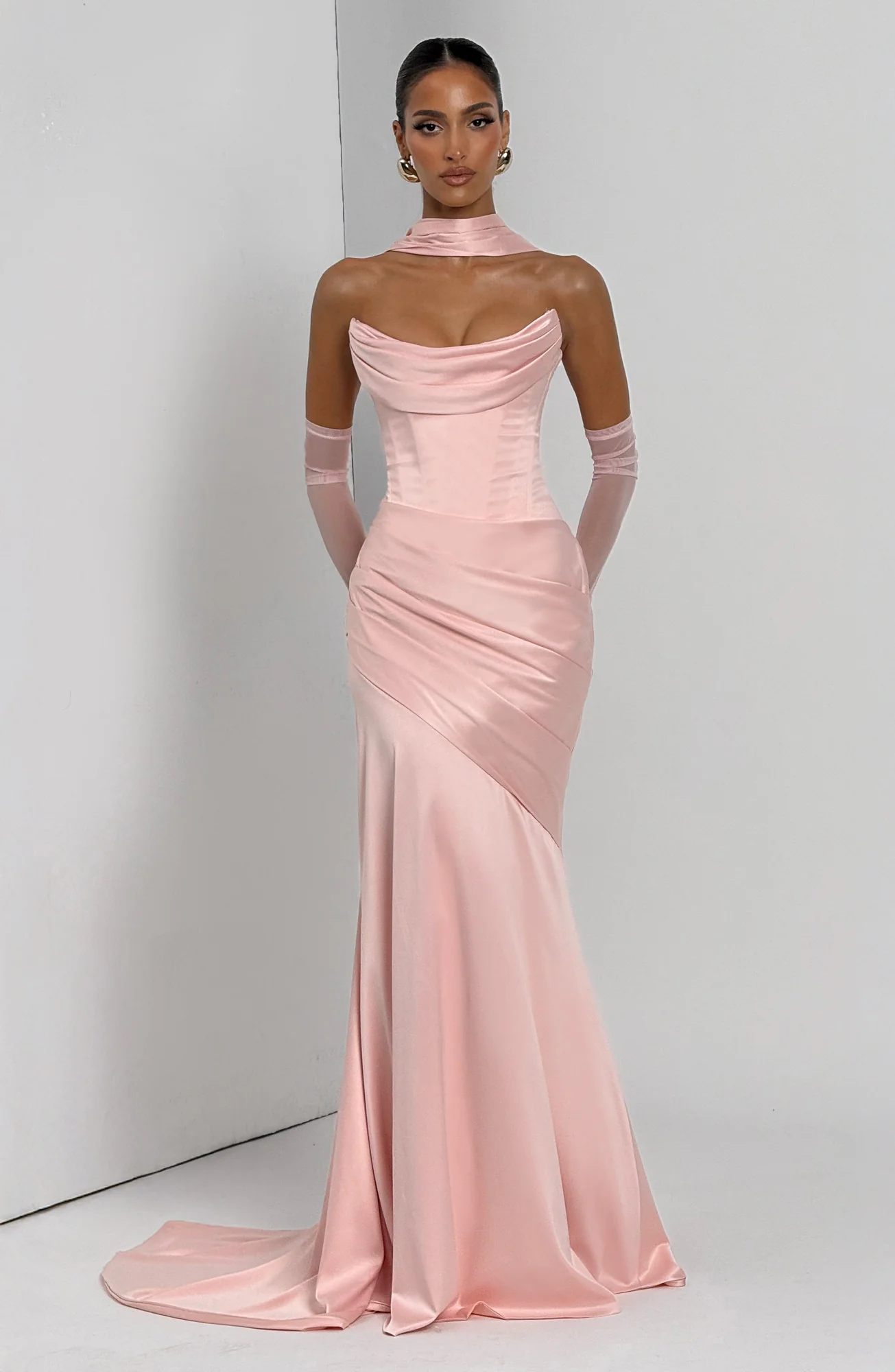 Blush Maxi Dress - Elegant Formal Gown