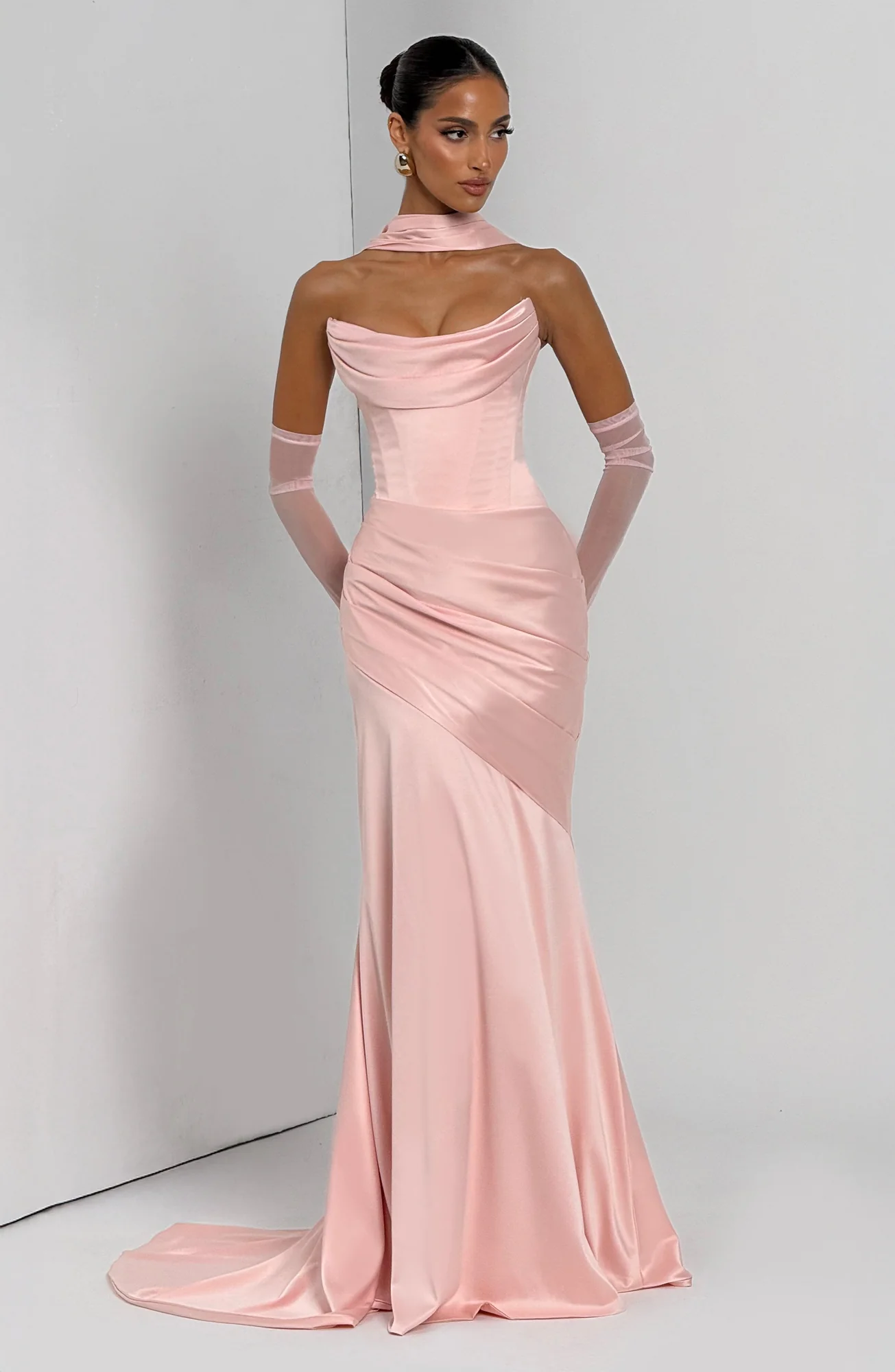 Blush Maxi Dress - Elegant Formal Gown