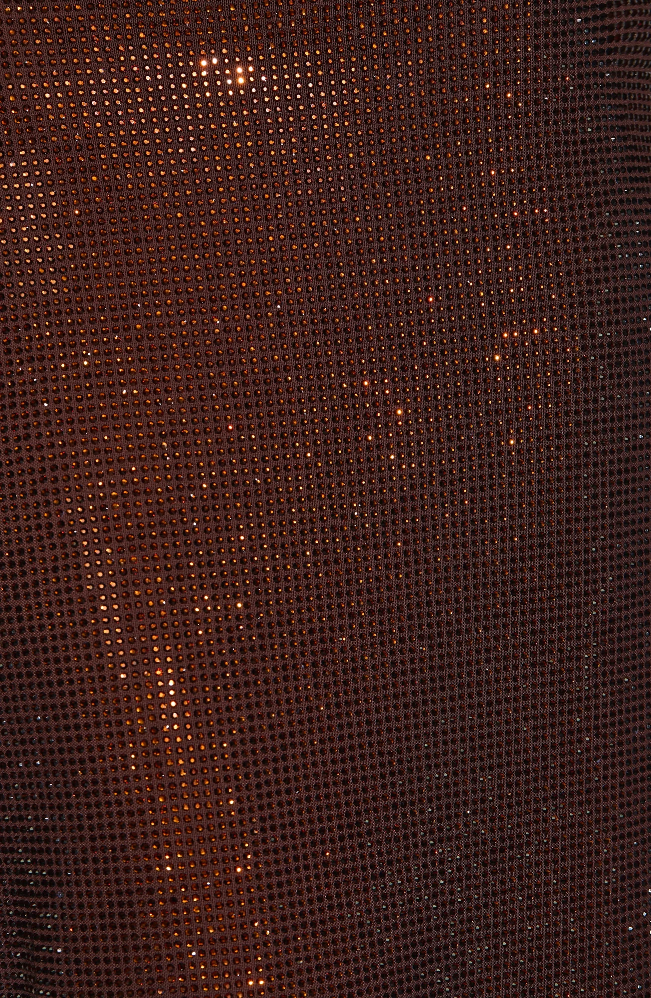 Plum Brown Strapless Maxi Dress with Rhinestone Embellishments