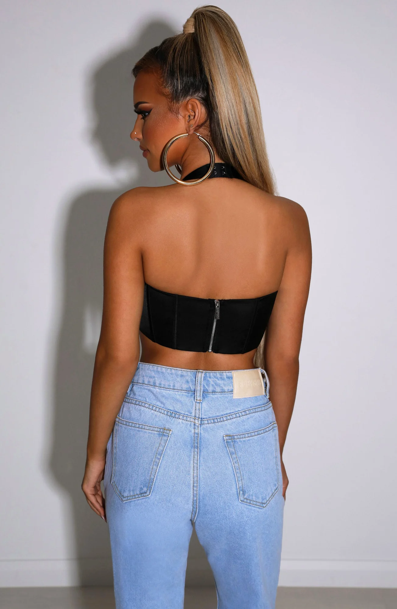 Black Corset Top for Women - Aaliyah Style