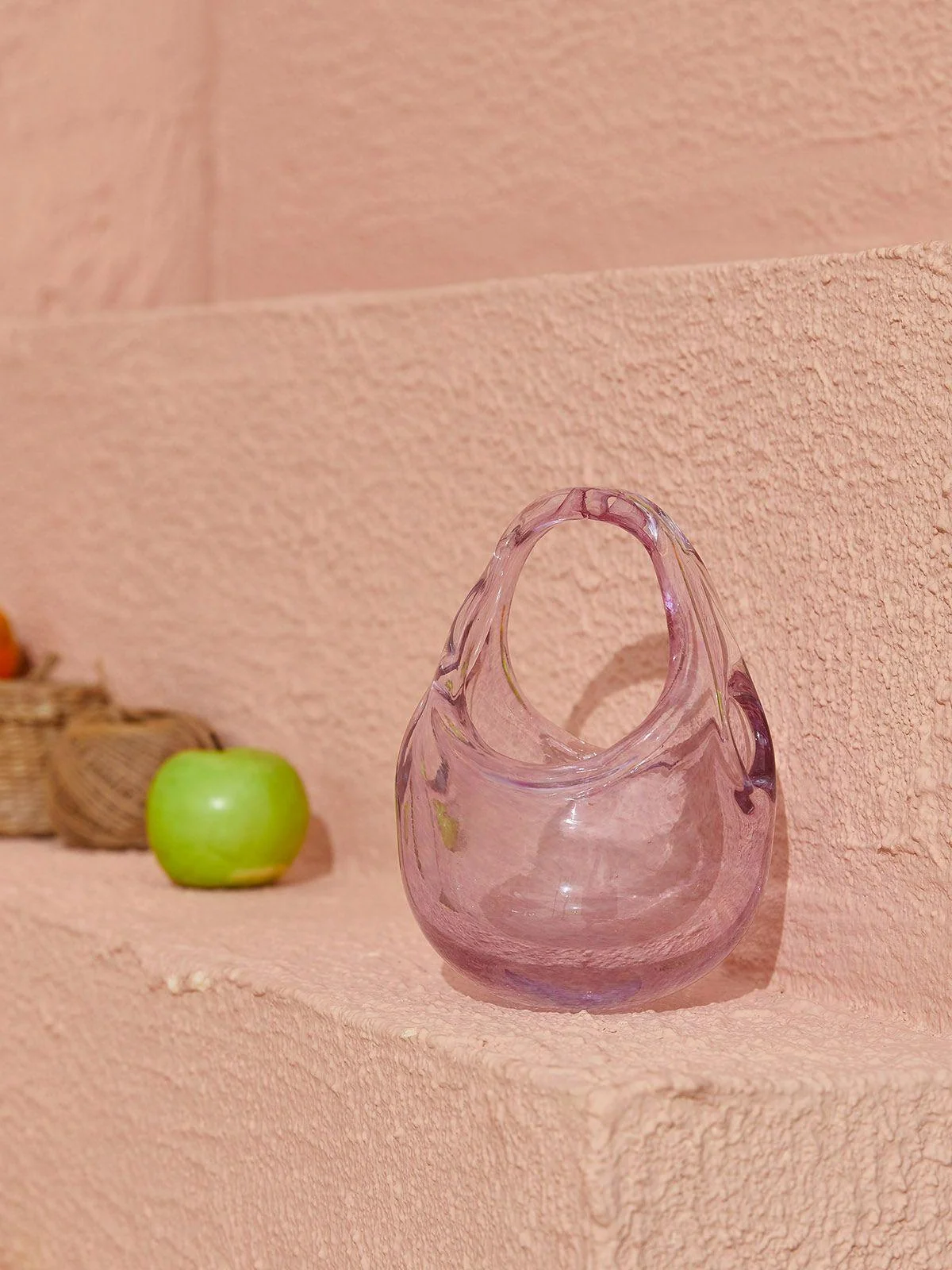 Pink Glass Bag for Stylish Women