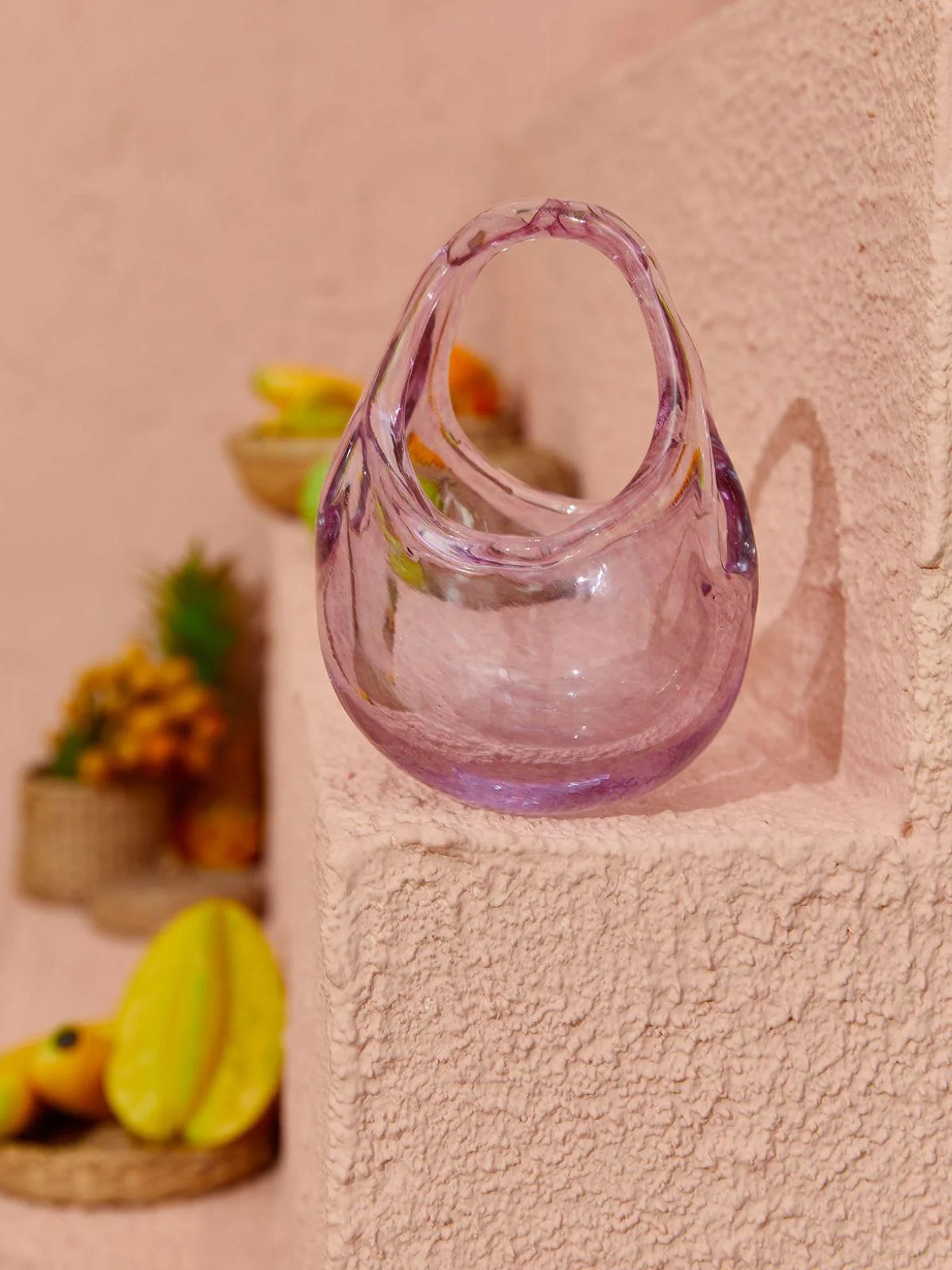 Pink Glass Bag for Stylish Women