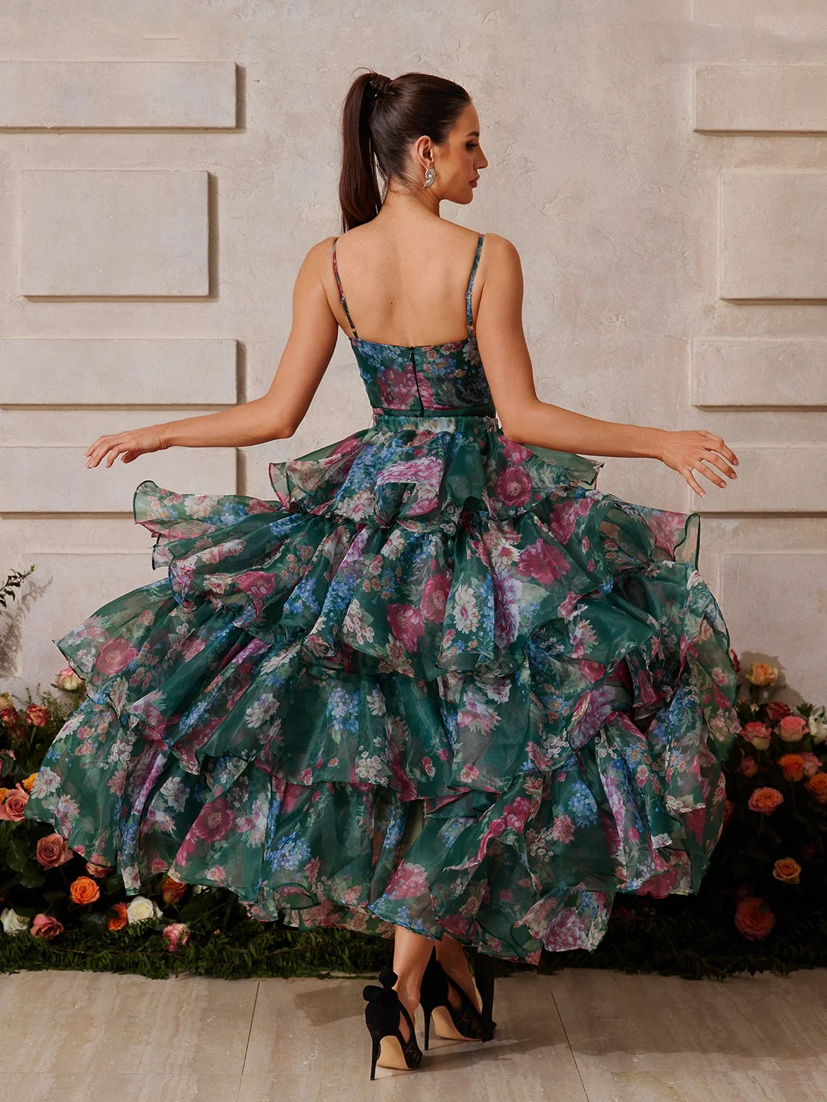 Floral Printed Skirt Set for Women