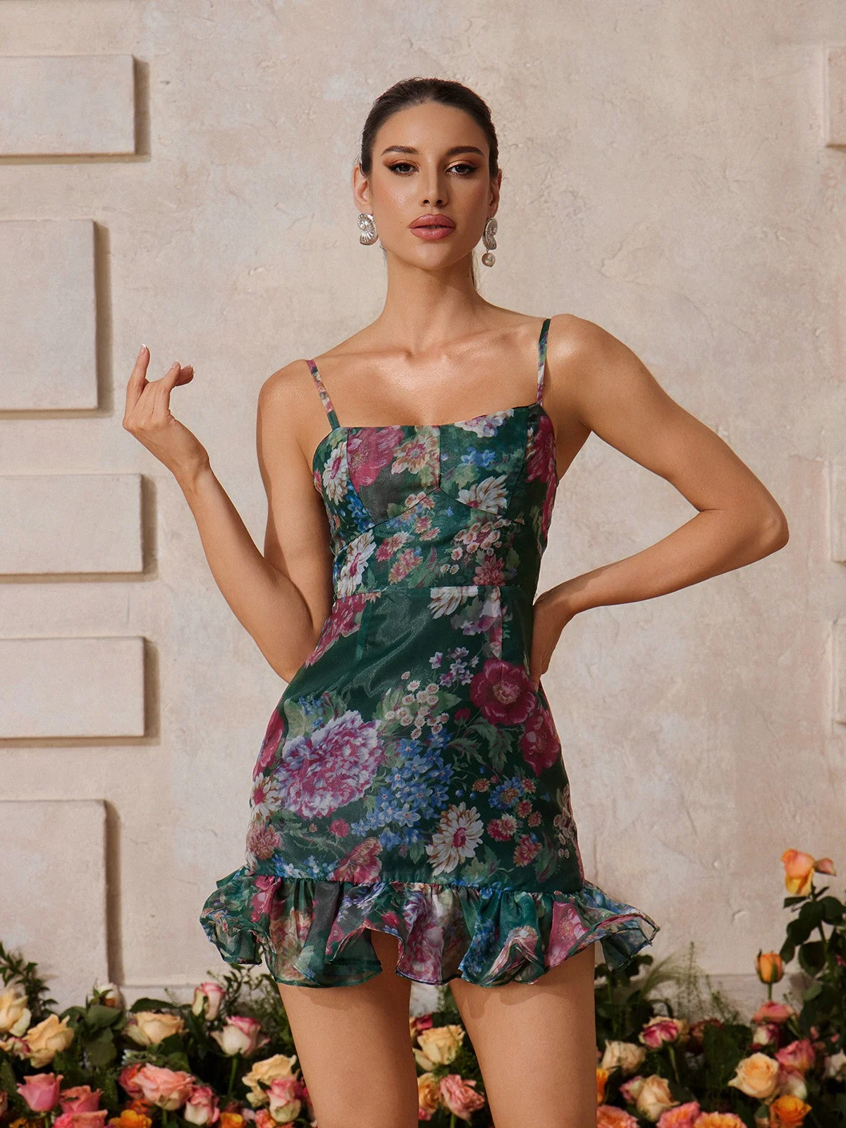 Floral Printed Skirt Set for Women