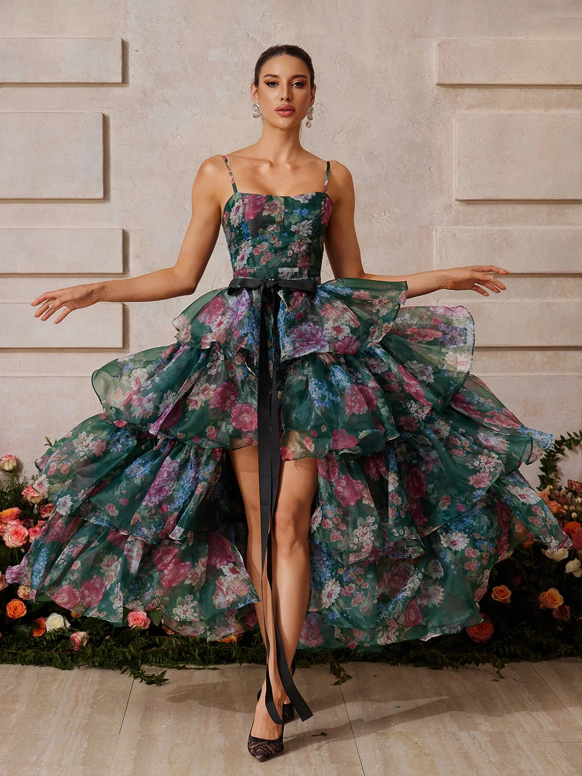 Floral Printed Skirt Set for Women