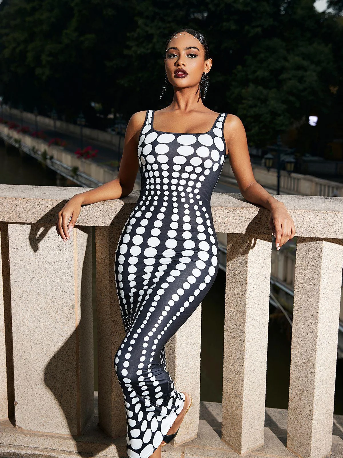 White Polka Dot Maxi Dress - Stylish and Comfortable