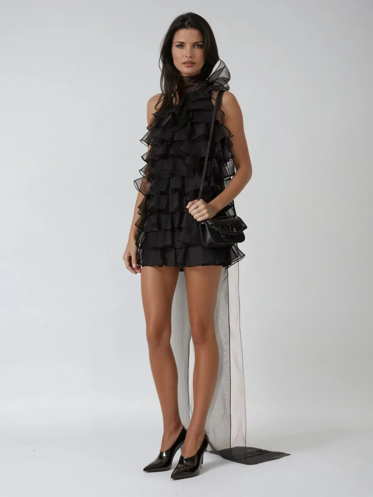Elegant Tulle Mini Dress - Chic & Flirty Style