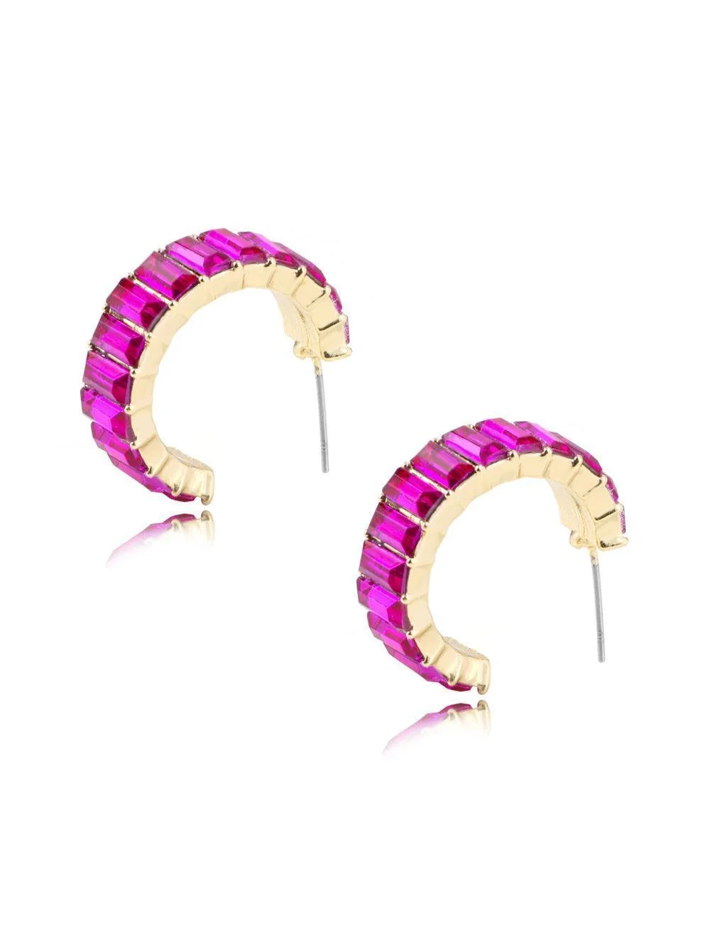 Crystal Dangle Earrings - Elegant Multi Color Set