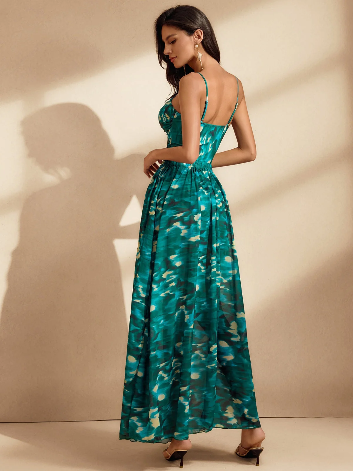 Vibrant Floral Print Beachwear Set