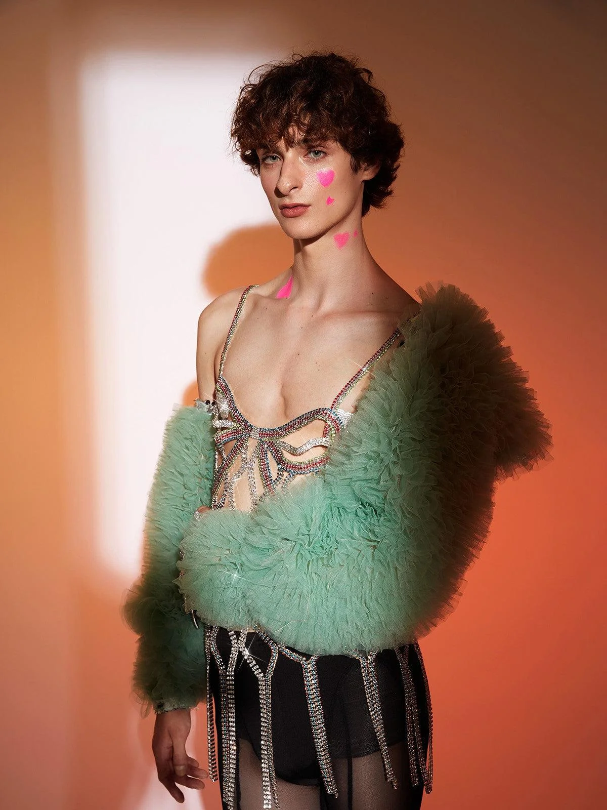 Elegant Crystal Fringe Spaghetti Top for Women