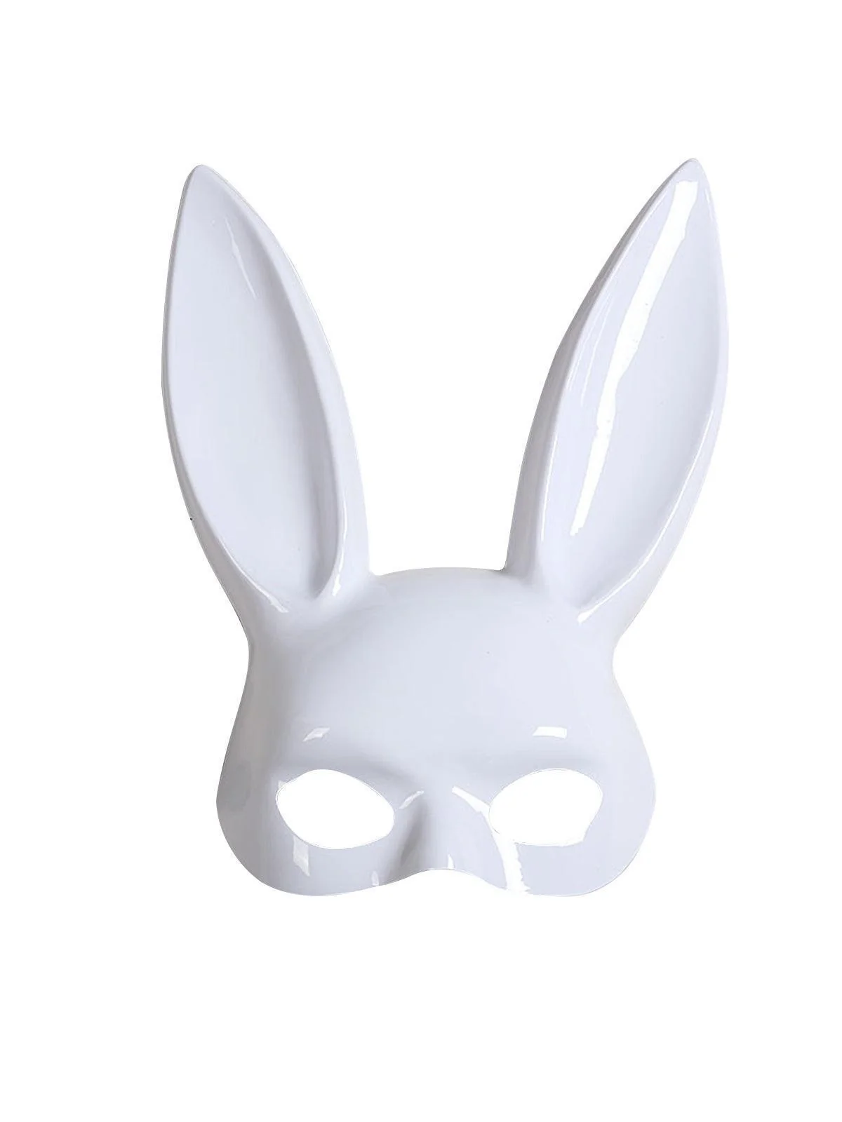 Bunny Costume Mask for Costume Parties - Black & White Options