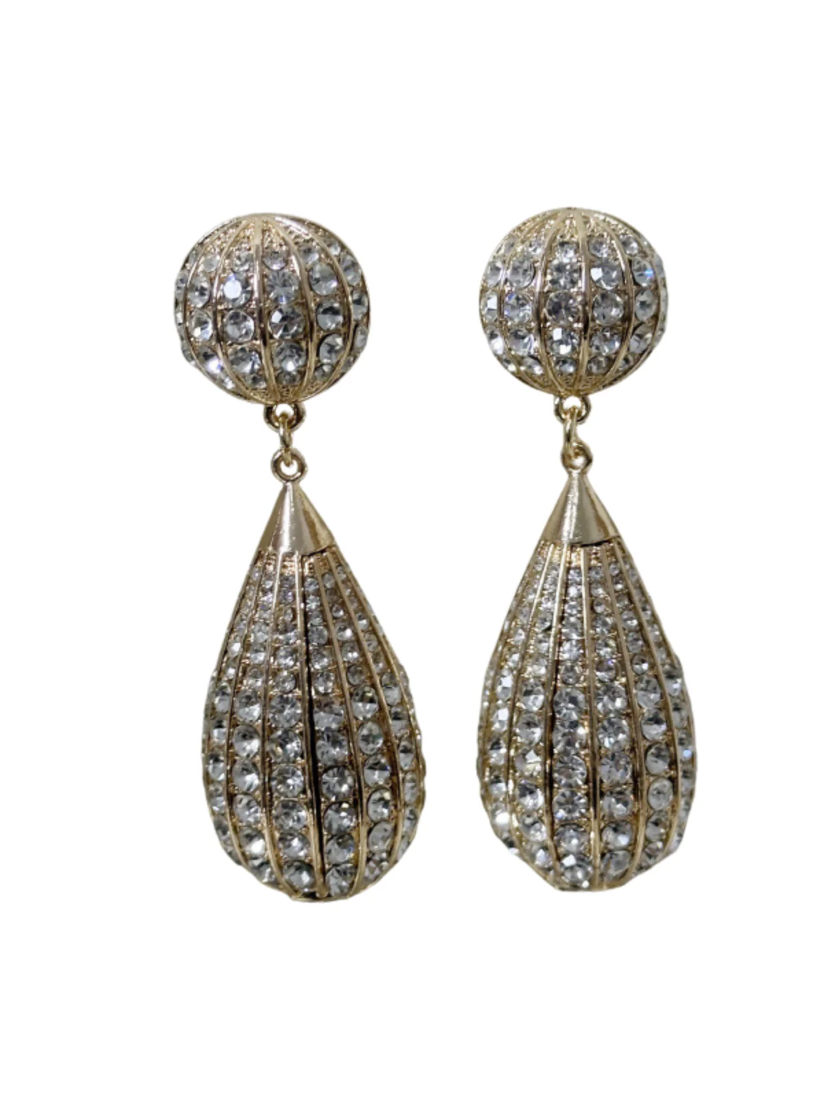 Sparkling Rhinestone Earrings - Dazzling Glamour Accessory