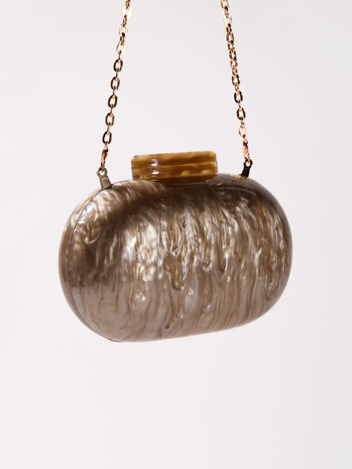 Clear Acrylic Convertible Clutch Bag - Modern Minimalist Design