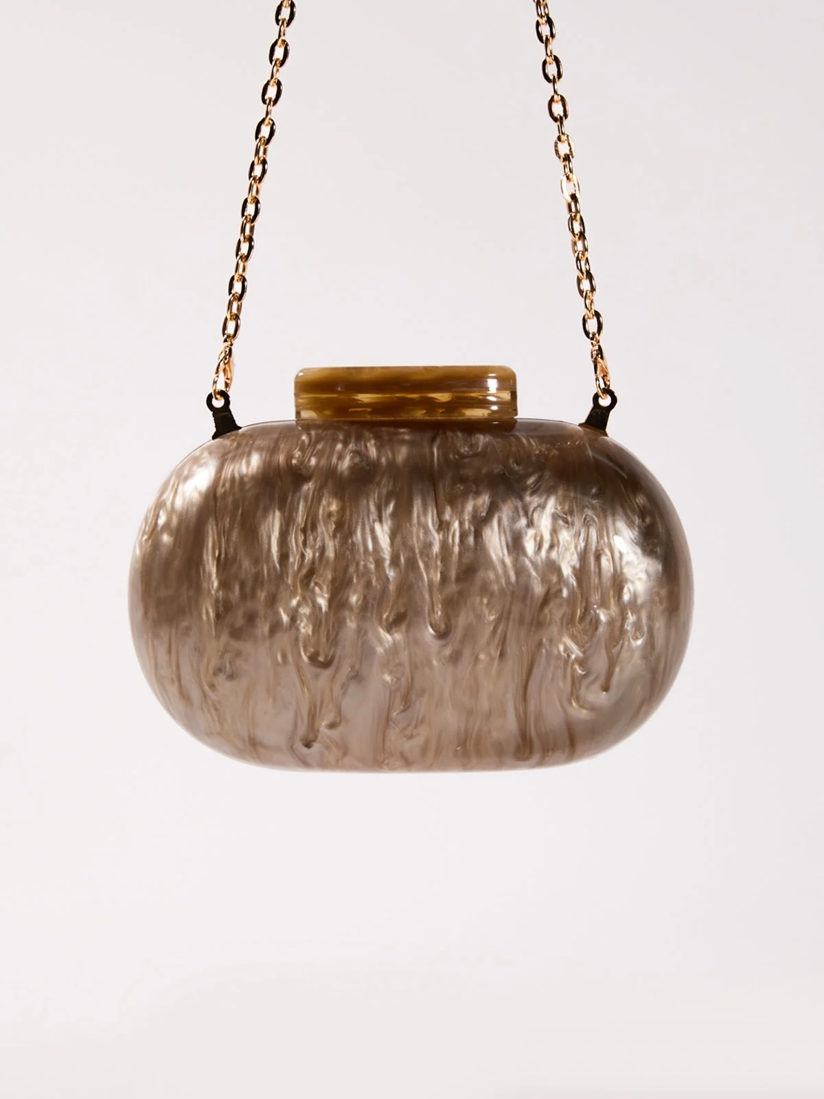 Clear Acrylic Convertible Clutch Bag - Modern Minimalist Design