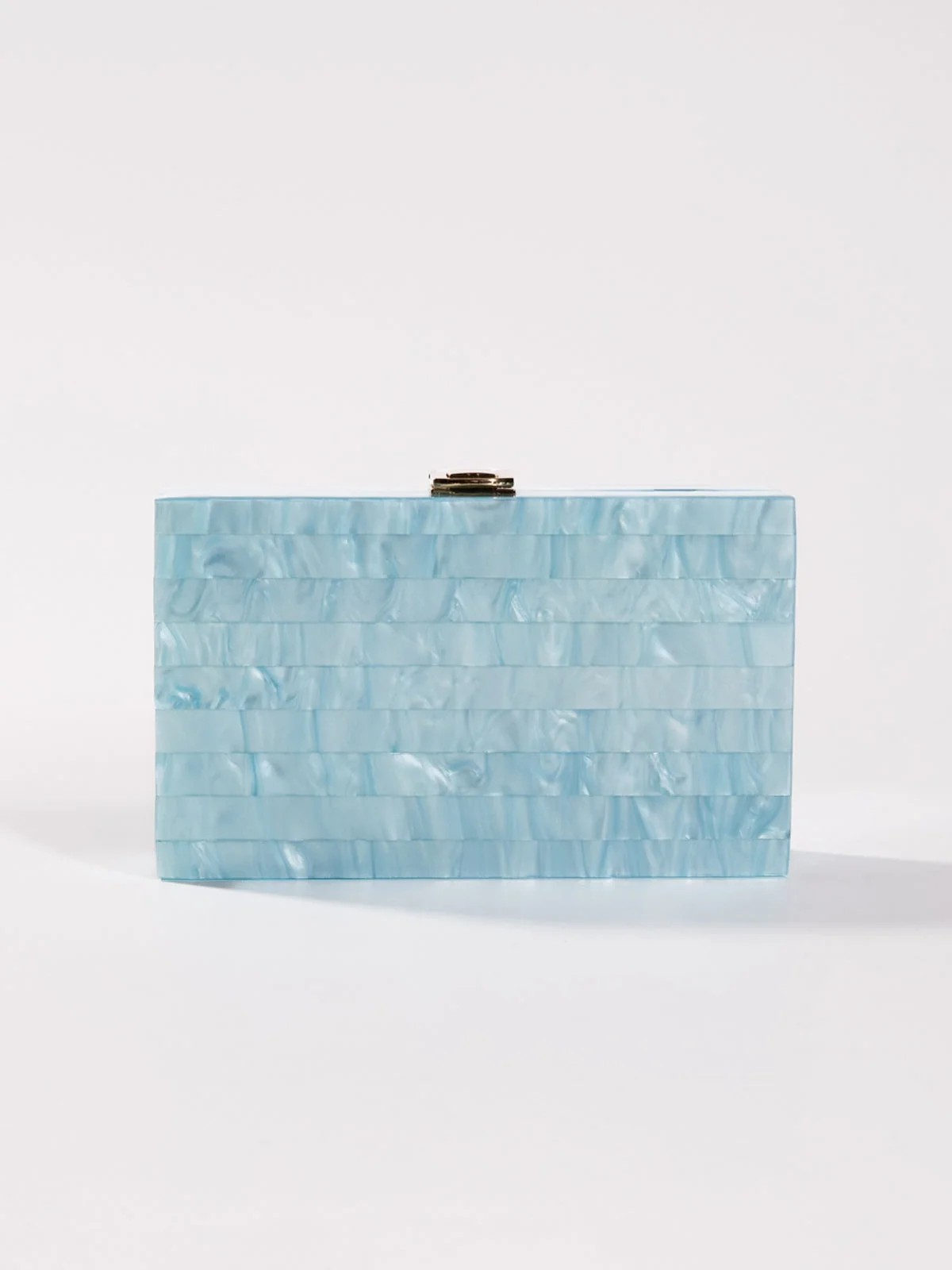 Blue Acrylic Convertible Clutch - Elegant & Versatile Design