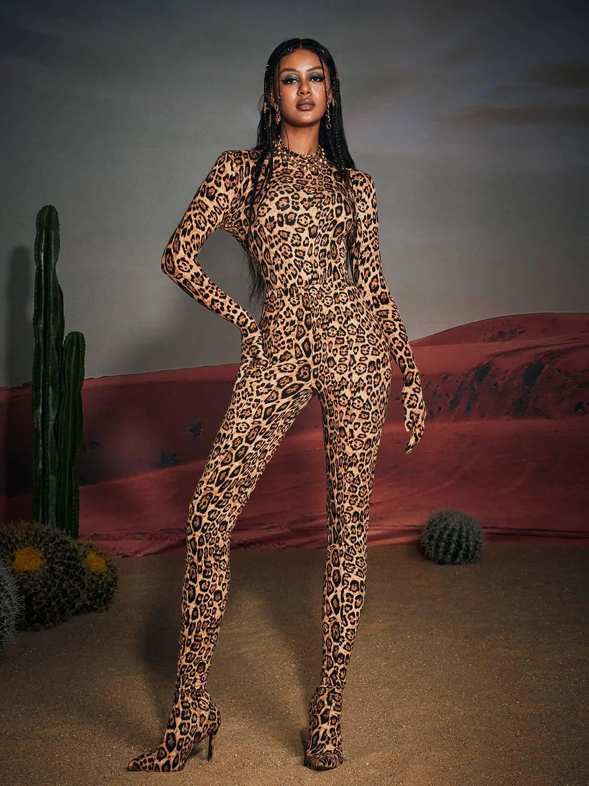 Leopard Print High-Quality Pantaleggings for Women