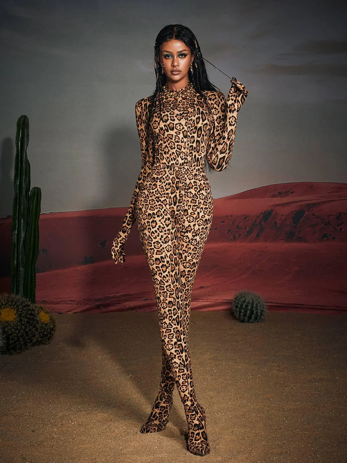 Leopard Print High-Quality Pantaleggings for Women