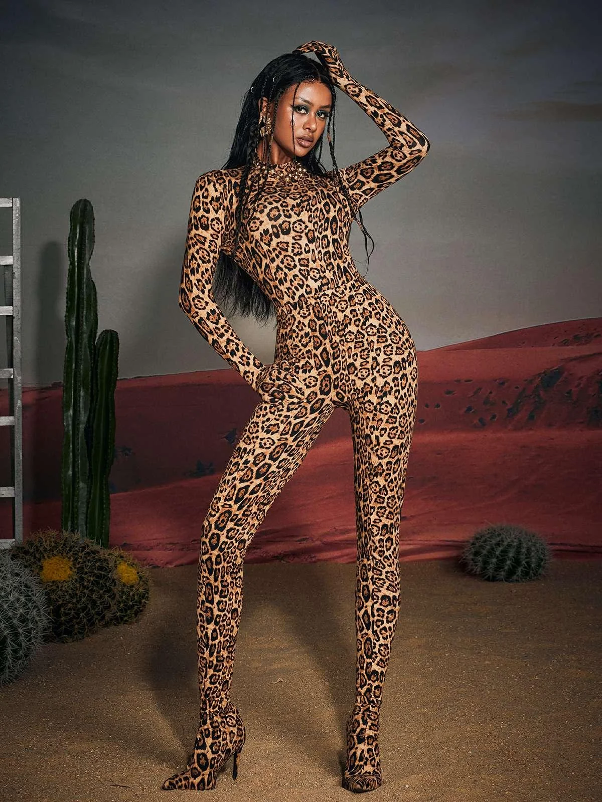 Leopard Print High-Quality Pantaleggings for Women