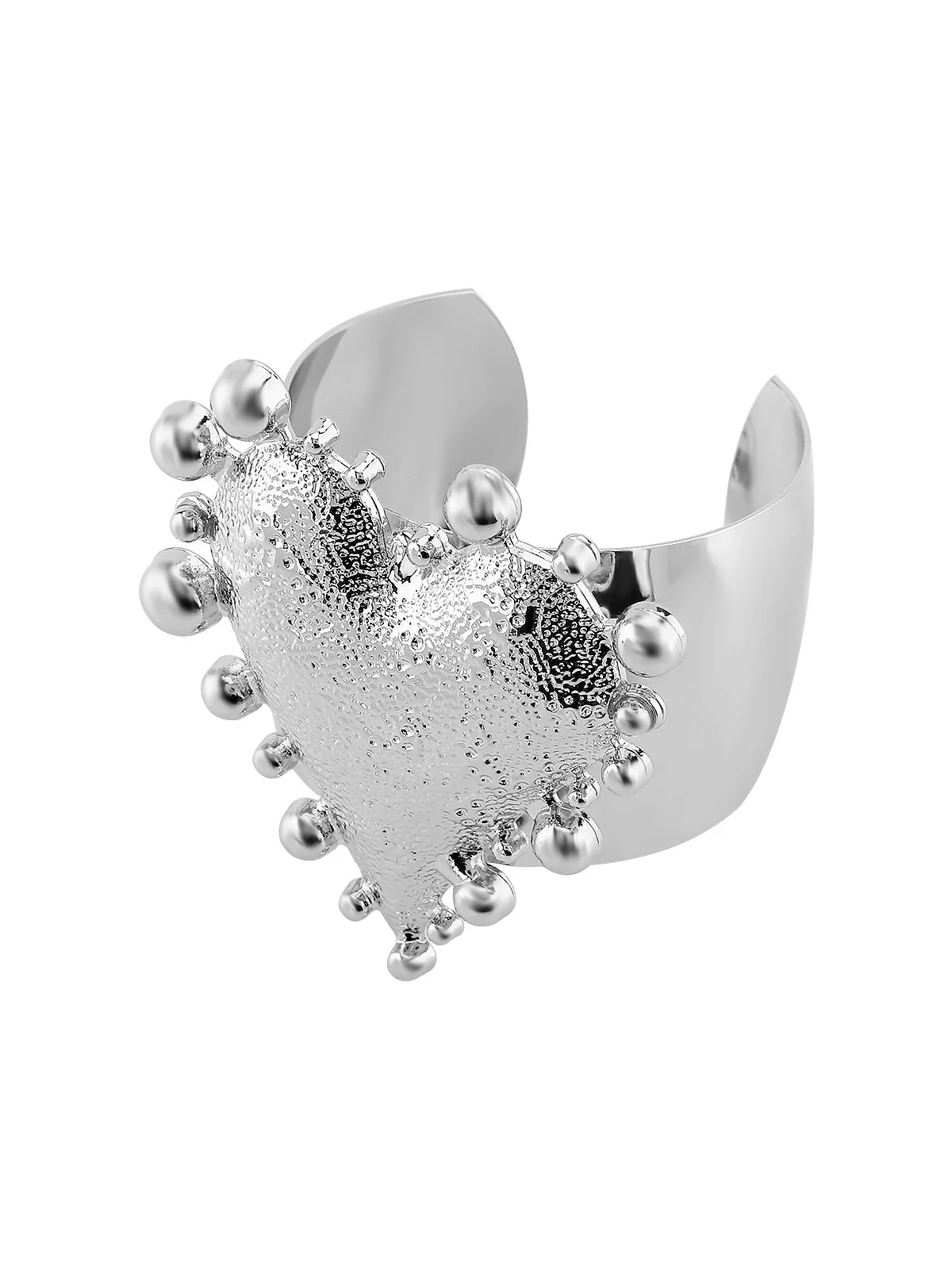 Love Heart Alloy Bracelet - Elegant Smooth Design